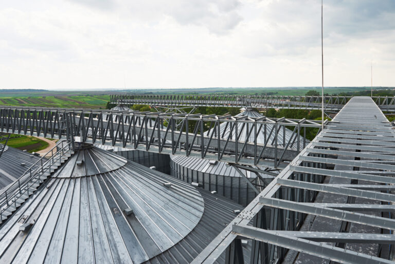 Agricultural Silo - Building Exterior, Storage and drying of grains, wheat, corn, soy